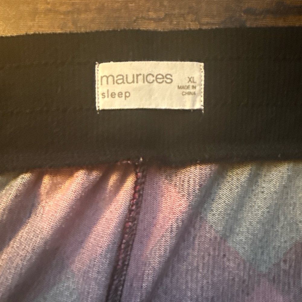 Maurice's Sleep Red And Black Checkered Cozy Pajama Pants XL Fast Shipping - Picture 4 of 6